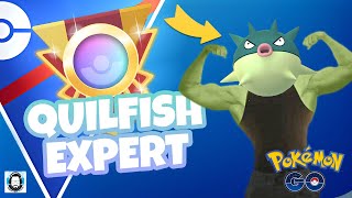 THIS PLAYER CLIMBED to EXPERT RANK using Qwilfish in the GREAT LEAGUE  Pokemon GO PvP [upl. by Nika20]