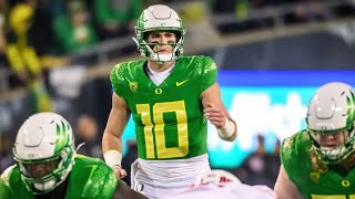 Oregon RB Jordan James surpasses 1000 rushing yards milestone during standout football season perfo [upl. by Ahsehat204]