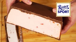 Огромная шоколадка Риттер Спорт клубника йогурт  Ritter Sport strawberry yogurt [upl. by Templeton554]