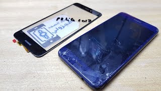 طريقة تغيير زجاج حماية huawei p8 lite 2017 Display Replacement Screen Repair [upl. by Loomis]