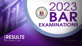 Results of the 2023 Bar Examinations [upl. by Noremmac270]