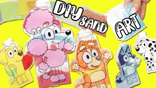 Bluey and Bingo DIY Sand Art Creations Crafts for Kids [upl. by Sherfield]