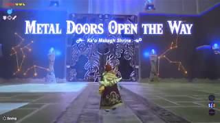 BotW020  Metal Doors Open The Way Shrine Made Easy  Kao Makagh Shrine [upl. by Aivatnuahs809]