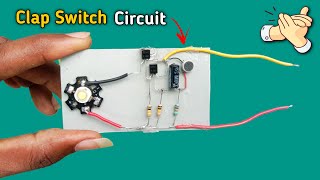 How To Make Clap Switch At Home  Science Project Very Simple [upl. by Kaitlynn]