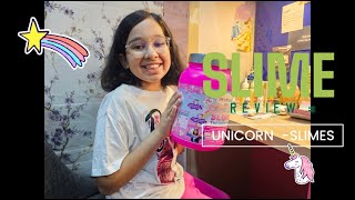 Unicorn Slime Kit Review 🦄 😱 [upl. by Akcinehs]