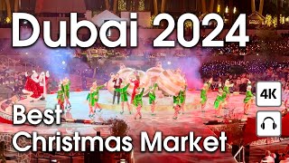 Dubai 🇦🇪 The Best Christmas Market In Dubai  4K  Walking Tour [upl. by Gilbert]