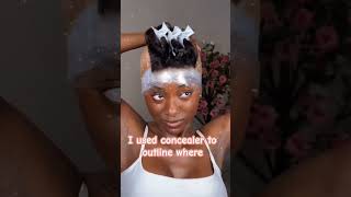 Wig sew hack wig wigtutorial wigmaker closure xspa hairstyling shorts [upl. by Enimisaj]