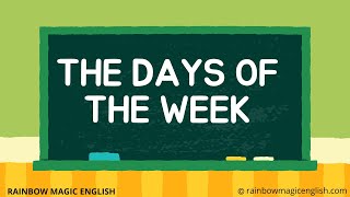 I giorni della settimana in inglese  The Days of the week [upl. by Ellessig]