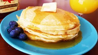 How To Make Fluffy Pancakes from scratch  Pancake Series  Dinerstyle [upl. by Attevad]