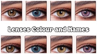 Beautiful And Trendy Lenses Shade With Names  Top 10 latest Lenses Colour [upl. by Agueda]