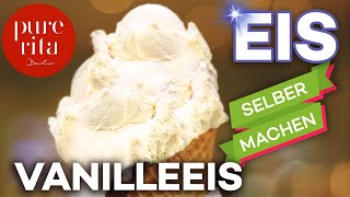 🍦Vanilleeis selber machen mit Eismaschine Rezept [upl. by Onairelav]