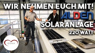 🌞Einbau Alden Solaranlage 220 Watt  Wohnmobil Fachwerkstatt 2022  GÜMA TV [upl. by Jacy]