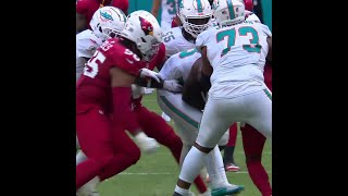 DeVon Achane rushes for a 47yard Gain vs Arizona Cardinals [upl. by Anitsyrhc]