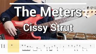 The Meters  Cissy Strut Bass Cover TABS [upl. by Sandie]