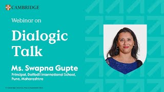 Insightful Webinar on Dialogic Talk by Ms Swapna Gupte [upl. by Ris]