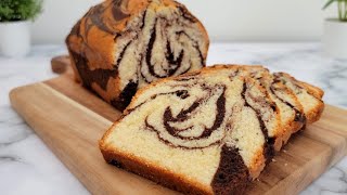 Easy Marble Cake Recipe  How To Make Marble Cake  Spicy foodz [upl. by Hock705]