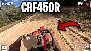 CRF450R WIDE OPEN PUSHED TO THE LIMITS [upl. by Stochmal586]