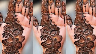 Simple Mehndi Design 2022 ll Easy Arbic Mehndi For Begginers ll Mehendi design pic ll Bridal mehndi [upl. by Dibb]