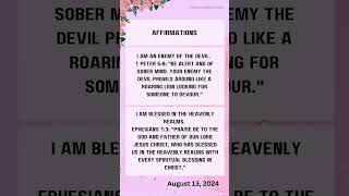 God promises for today August 13th 2024 prayer jesus love scriptureoftheday [upl. by Larrej]