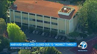 HarvardWestlake School classes canceled due to social media post I ABC7 [upl. by Adaynek]