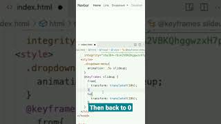 Bootstrap Dropdown Animation slideup bootstrap5 dropdown [upl. by Hands]