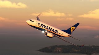 Vatsim LIVE Edinburgh to Gatwick new MSFS scenery  Ryanair ops [upl. by Peyter]