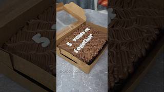 Anniversary celebration ku brownies order pananga ❤️ cake shortsbrownie chennaihomebaker [upl. by Kred]