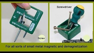 Screw Driver Magnetizer  Demagnetizer For All Technician [upl. by Nylauqcaj]