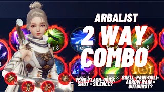 MIR4  WHEN ARBALIST PLAY  2 WAY COMBO TEST  VENOFLASHQUICK  SILENCE [upl. by Enaxor]