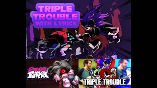 FNF  Double Metal Lyrical  Triple Trouble Mashup 2 Metal covers  brodo lyrics [upl. by Annol]