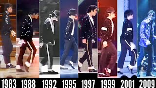 Michael Jackson Billie Jean Moonwalk Evolution 19832009  High Quality [upl. by Raji763]