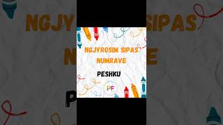 Ngjyrosim sipas numrave PESHKU coloring fish peshku diy mesojme [upl. by Aikar]