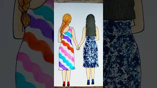 👗✨Painting Hacks  satisfying art painting art shorts [upl. by Aleahcim]