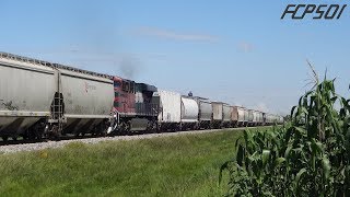 Ferrosur FSRR Tren con 3 locomotoras en potencia distribuida y 102 unidades Vía S [upl. by Jaela]