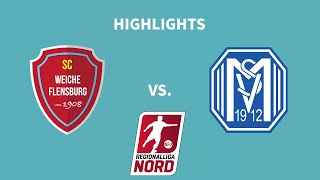 18 Spieltag Regionalliga Nord 2425  SC Weiche Flensburg 08  SV Meppen  Highlights [upl. by Anilam]