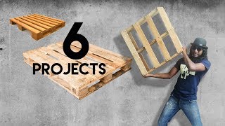 6 Projects from Pallet Wood [upl. by Arabele]