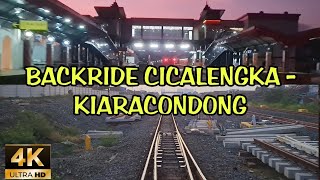 Backride Full Cicalengka  Kiaracondong update double track kac  ccl part 49 [upl. by Adnarim]