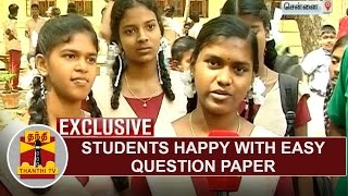 EXCLUSIVE  Students happy with Easy Chemistry Accountancy Paper  Thanthi TV [upl. by Saxet]