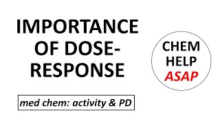 the importance of observing a doseresponse relationship [upl. by Letti]