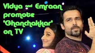 Vidya Balan amp Emraan Hashmi promote Ghanchakkar on TV [upl. by Yeorgi46]