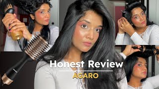 How I blowdry my hair  Agaro hair voluminizer amp dryer [upl. by Annehs895]