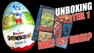 kinder Überraschung ® Riesen Ei mit Marvel © Avengers Figur  Welcher Superheld ist drin  Teil 1 [upl. by Annagroeg]