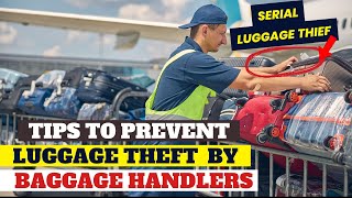 20 Ways to Prevent Baggage Handlers from Stealing from Your Luggage  Serial luggage thief caught [upl. by Sully17]