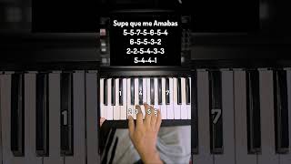 Supe que me Amabas  Marcela Gandara piano pianolessons tutorial music [upl. by Nohcim359]