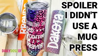 How to use Cricut Infusible Ink on Tumblers [upl. by Jameson]