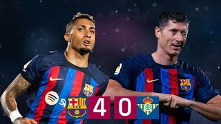 BARÇA 40 BETIS  LALIGA 202223 MD32 [upl. by Yeliw]