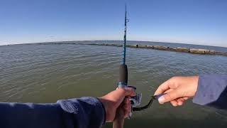 Going fishing at Sabine Lake caught a Gar [upl. by Anaitak412]