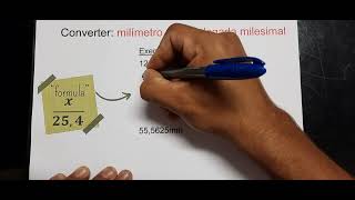 converter de milímetro para polegada milésimal aula 04 [upl. by Shult]