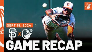 Giants vs Orioles Game Recap 91924  MLB Highlights  Baltimore Orioles [upl. by Jadwiga172]