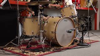 1970s Ludwig 14x24 10x14 and 16x18 Maple Cortex Drum Set [upl. by Aicilana157]